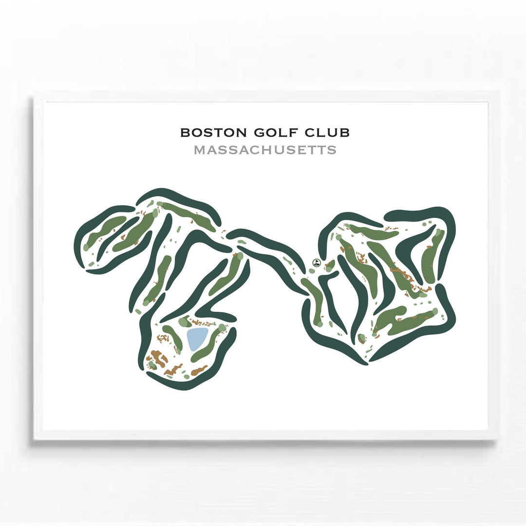 Boston Golf Club, Massachusetts - Printed Golf Courses
