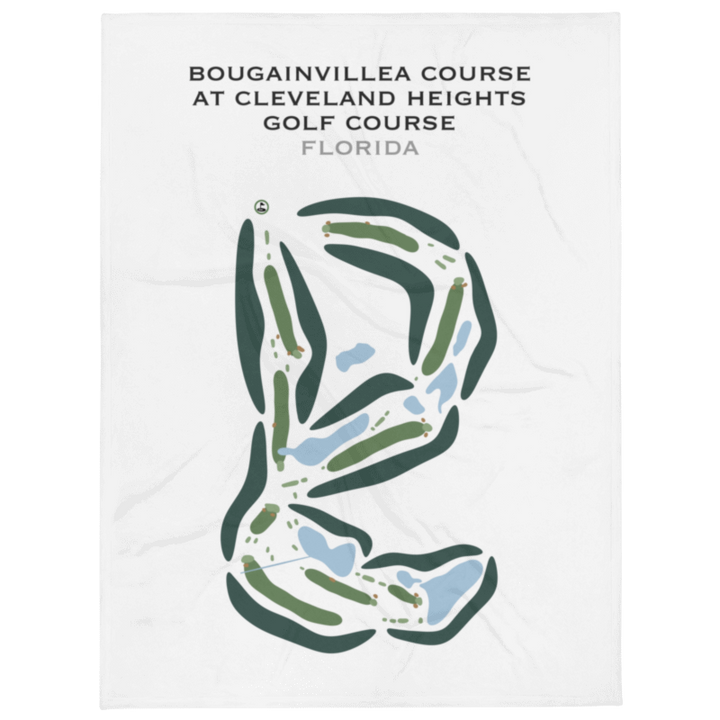 Bougainvillea Course at Cleveland Heights Golf Club, Florida - Printed Golf Courses