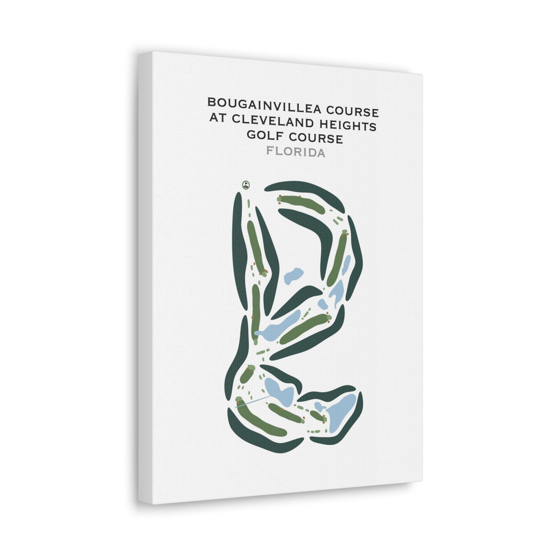 Bougainvillea Course at Cleveland Heights Golf Club, Florida - Printed Golf Courses