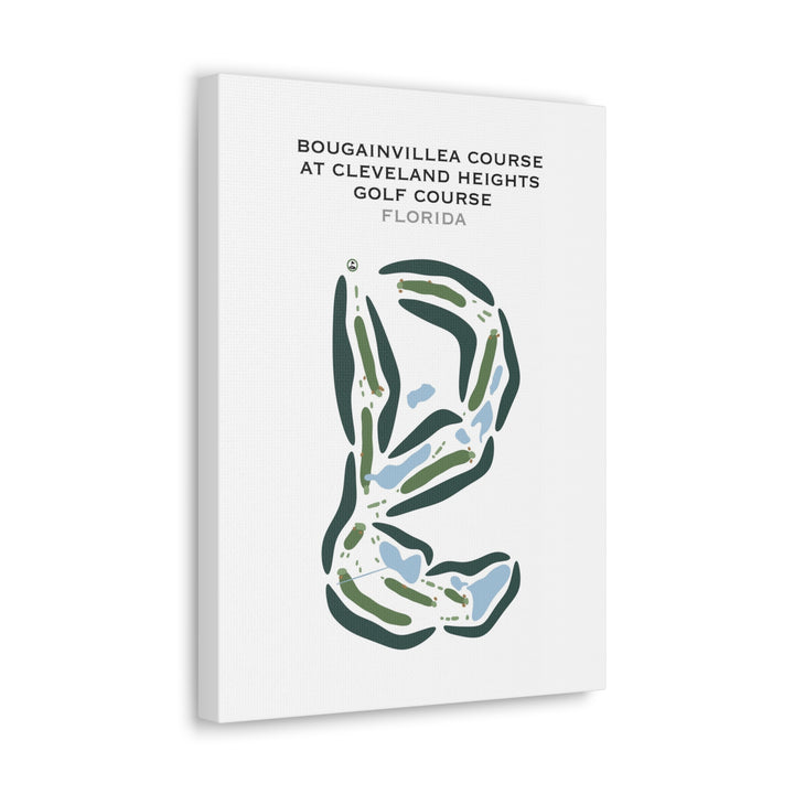 Bougainvillea Course at Cleveland Heights Golf Club, Florida - Printed Golf Courses