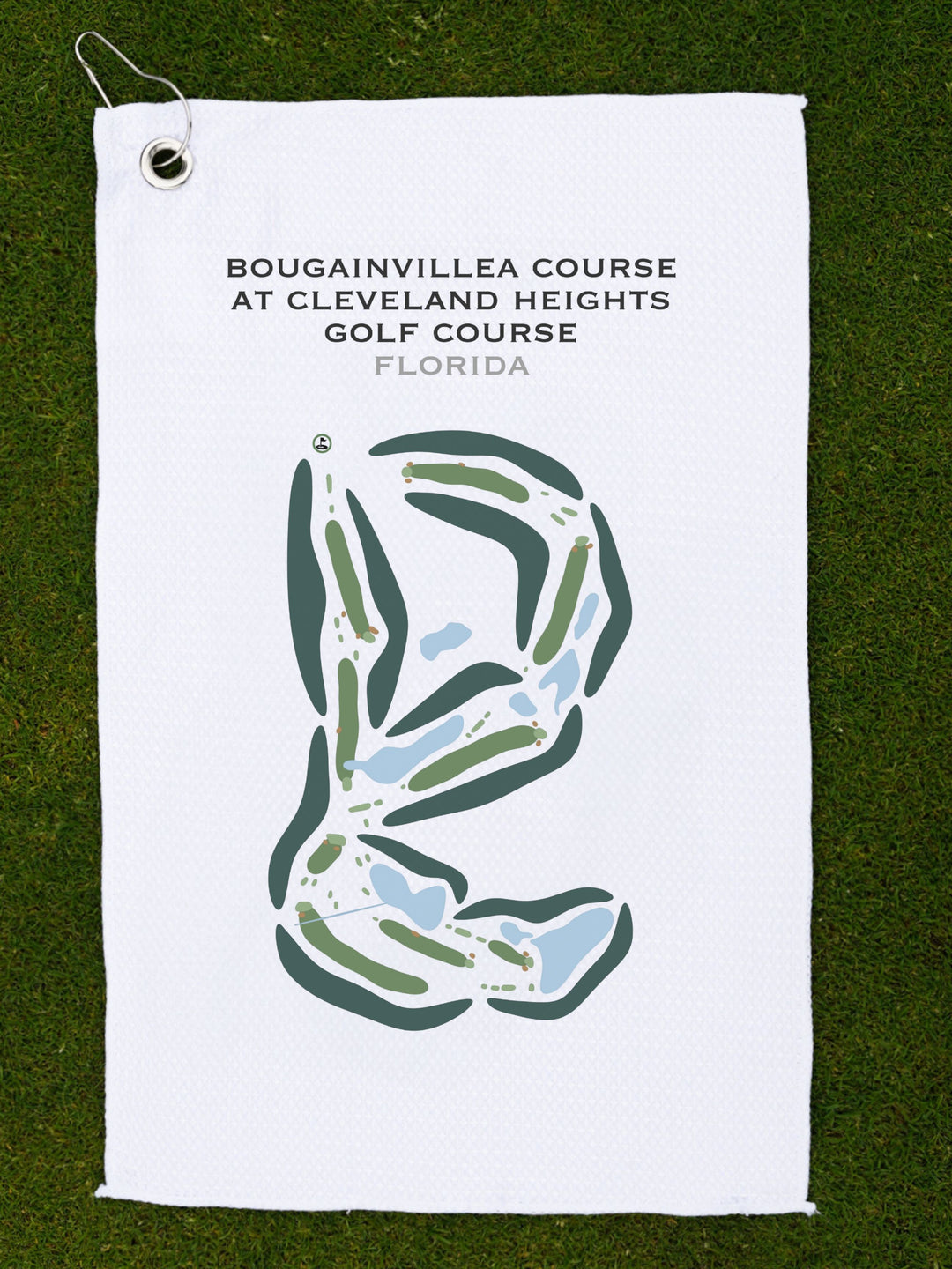 Bougainvillea Course at Cleveland Heights Golf Club, Florida - Printed Golf Courses