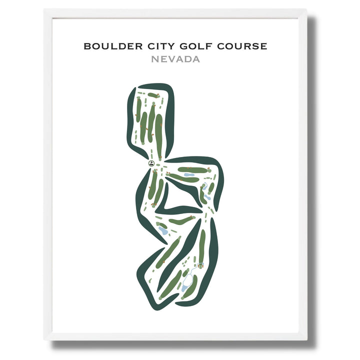 Boulder City Golf Course, Nevada - Printed Golf Courses