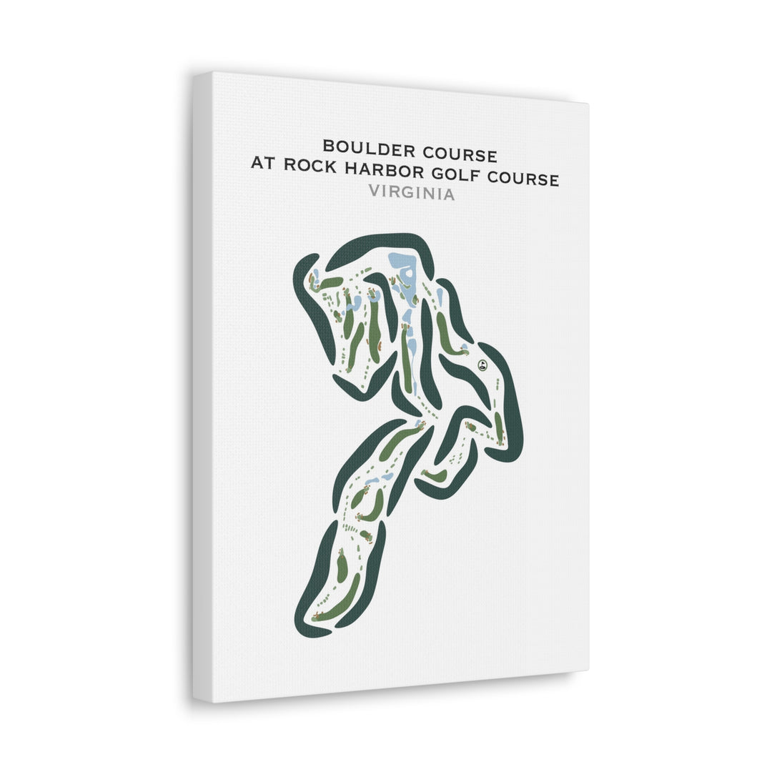 Boulder Course at Rock Harbor Golf Course, Virginia - Printed Golf Courses