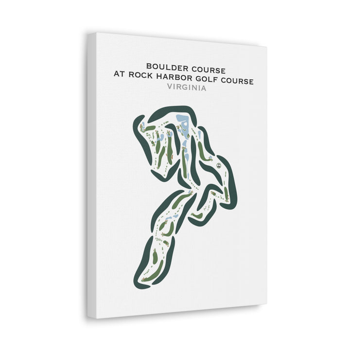 Boulder Course at Rock Harbor Golf Course, Virginia - Printed Golf Courses