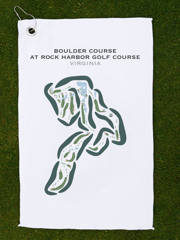 Boulder Course at Rock Harbor Golf Course, Virginia - Printed Golf Courses