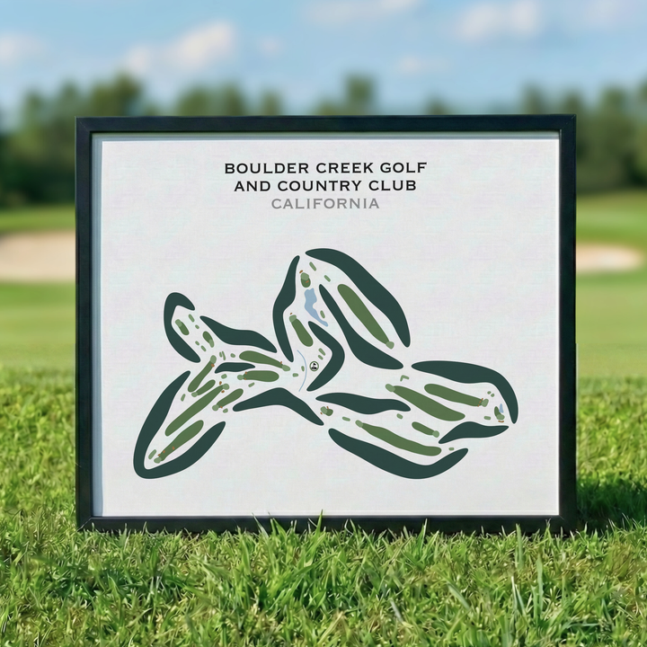 Boulder Creek Golf & Country Club, California - Printed Golf Courses