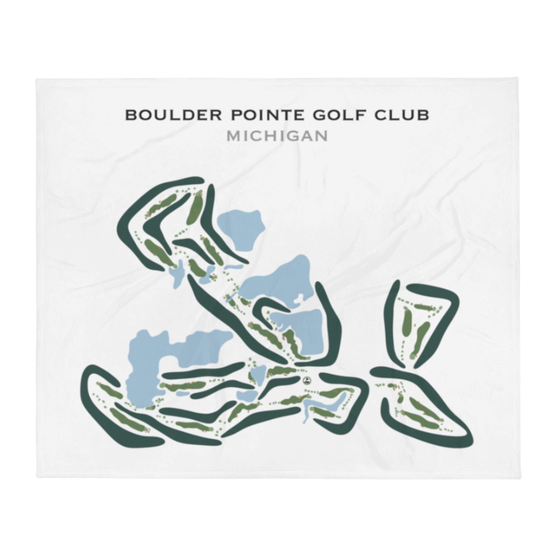 Boulder Pointe Golf Club, Michigan - Printed Golf Courses