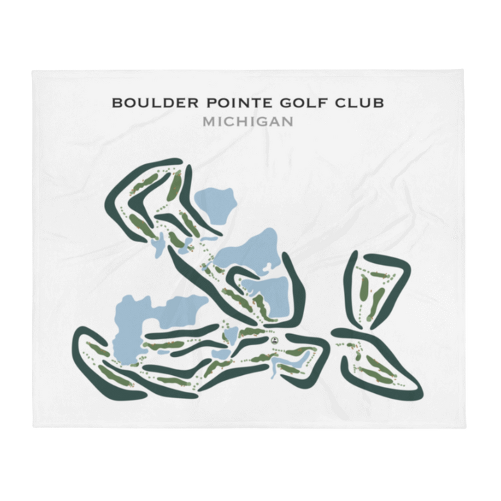 Boulder Pointe Golf Club, Michigan - Printed Golf Courses