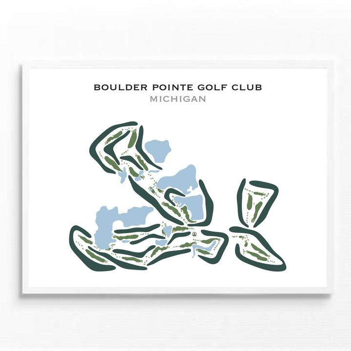 Boulder Pointe Golf Club, Michigan - Printed Golf Courses