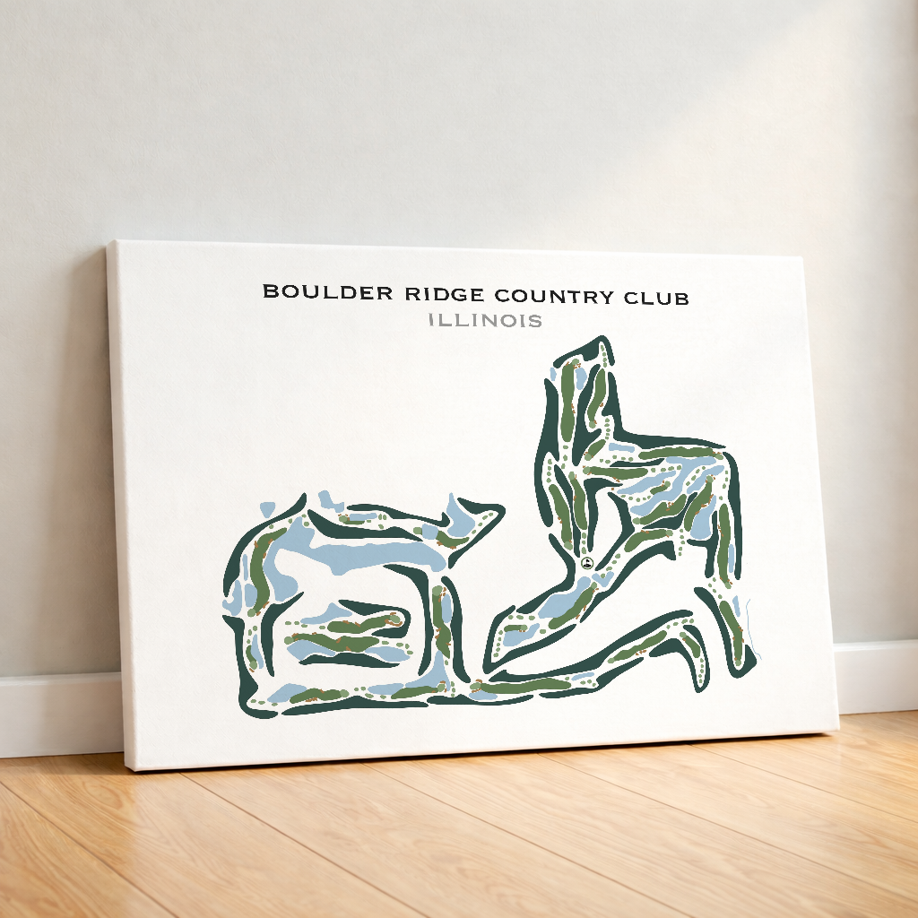 Boulder Ridge Country Club, Illinois - Printed Golf Courses