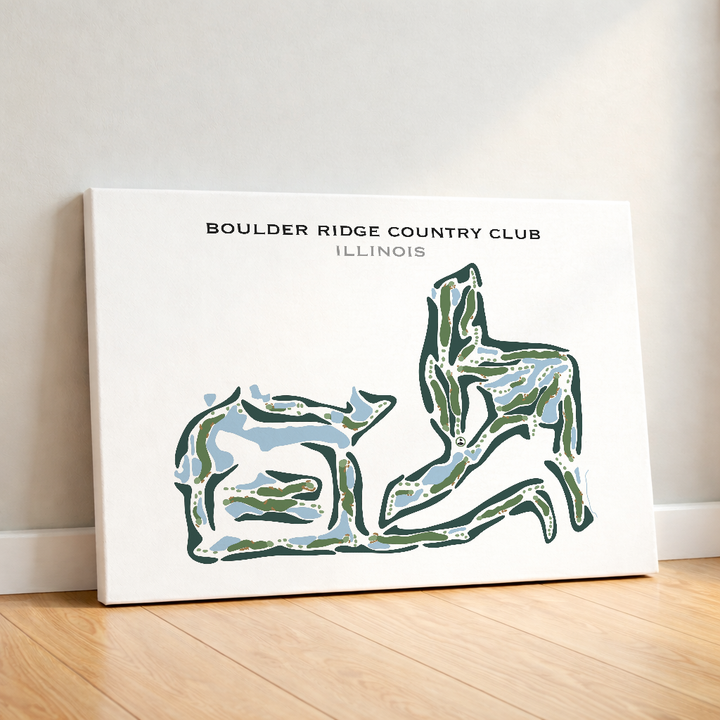 Boulder Ridge Country Club, Illinois - Printed Golf Courses