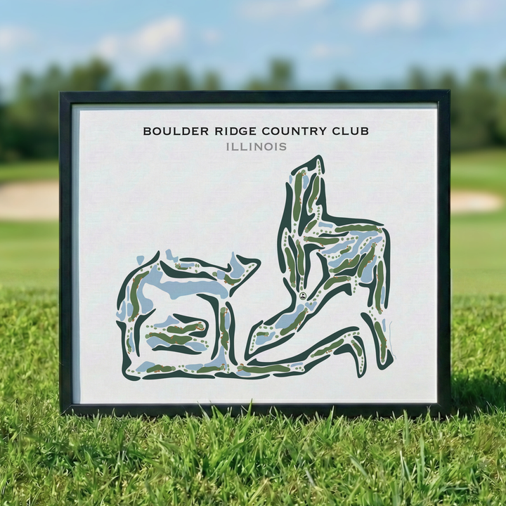 Boulder Ridge Country Club, Illinois - Printed Golf Courses