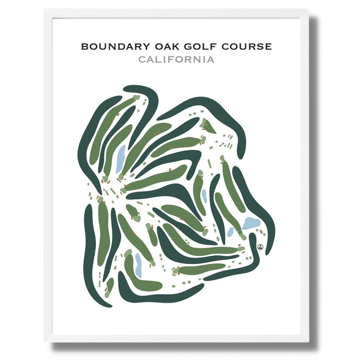 Boundary Oak Golf Course, California - Printed Golf Courses