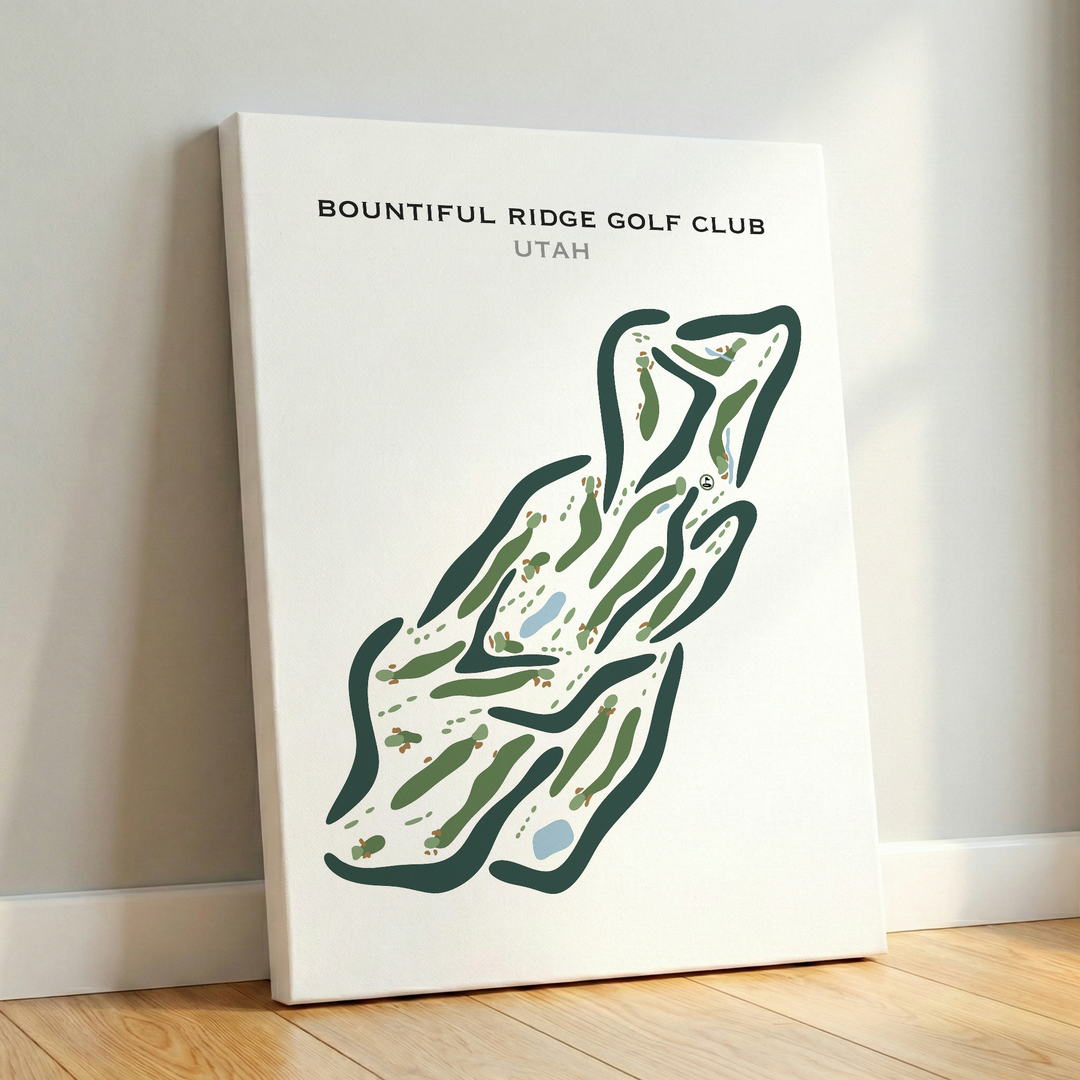 Bountiful Ridge Golf Course, Bountiful Utah - Printed Golf Courses
