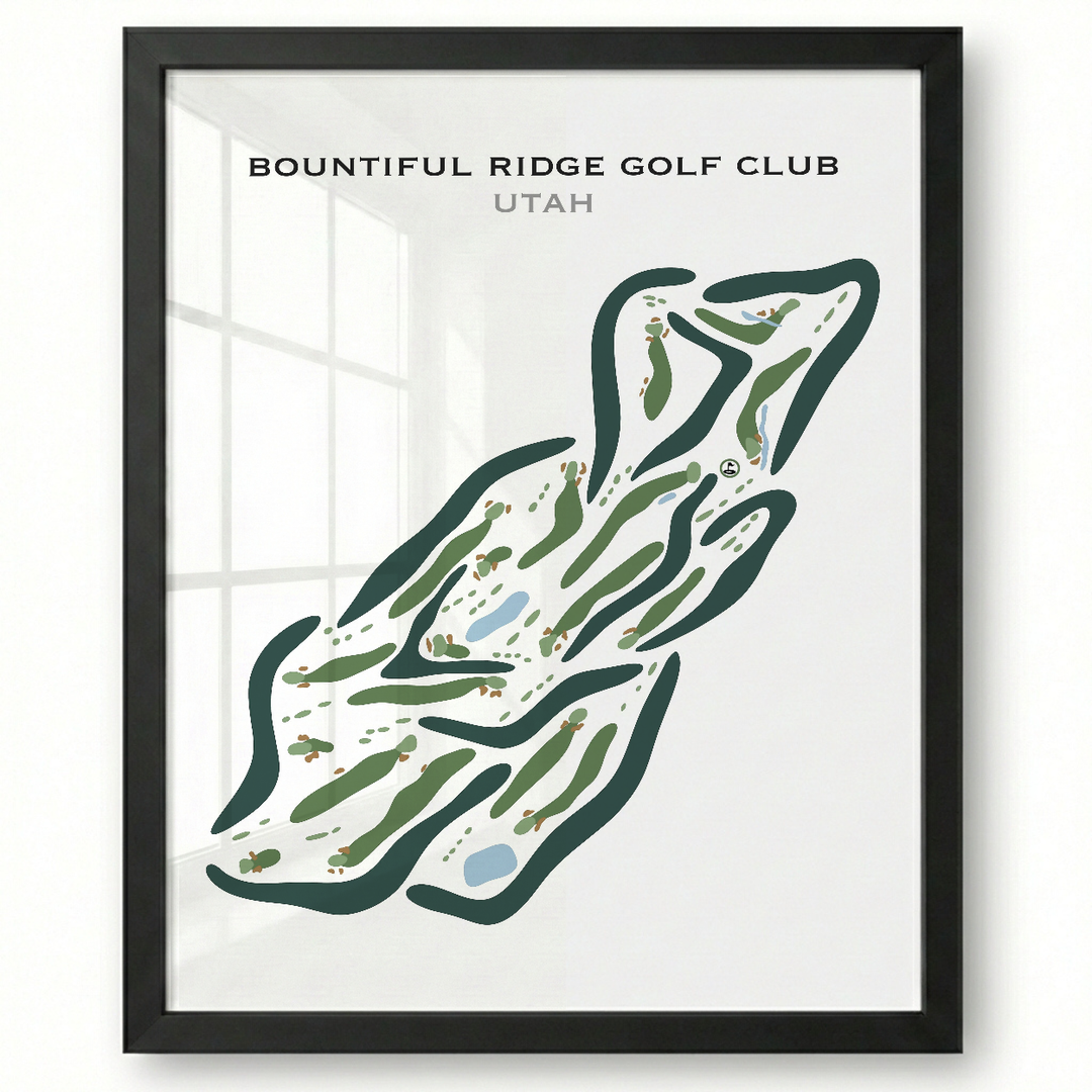Bountiful Ridge Golf Course, Bountiful Utah - Printed Golf Courses