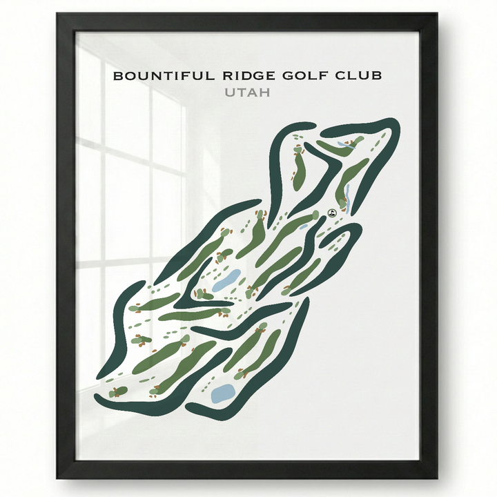 Bountiful Ridge Golf Course, Bountiful Utah - Printed Golf Courses