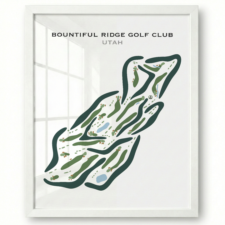 Bountiful Ridge Golf Course, Bountiful Utah - Printed Golf Courses