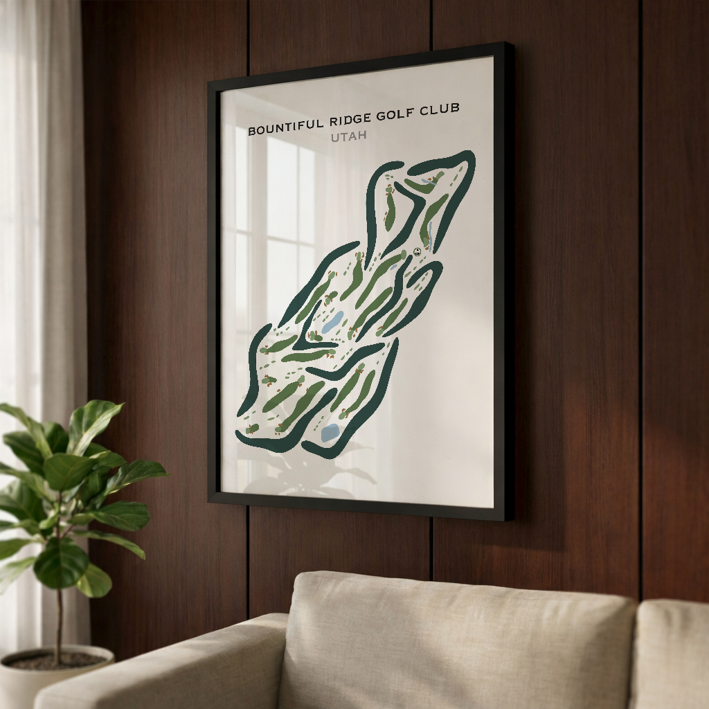 Bountiful Ridge Golf Course, Bountiful Utah - Printed Golf Courses
