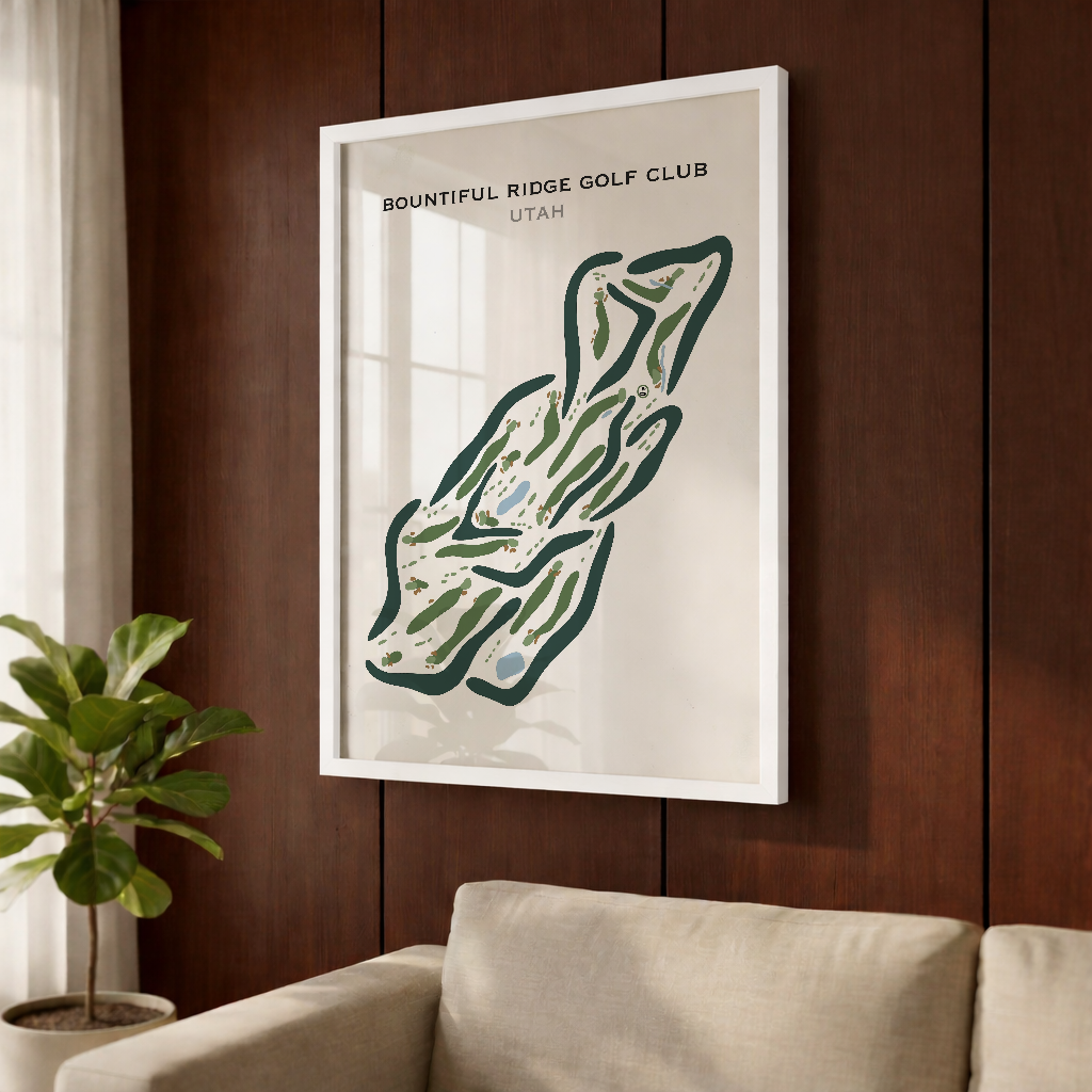 Bountiful Ridge Golf Course, Bountiful Utah - Printed Golf Courses