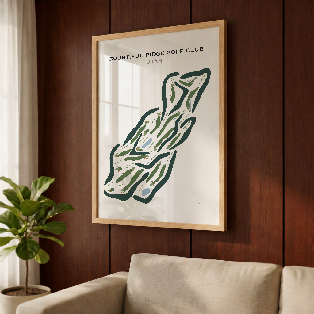 Bountiful Ridge Golf Course, Bountiful Utah - Printed Golf Courses