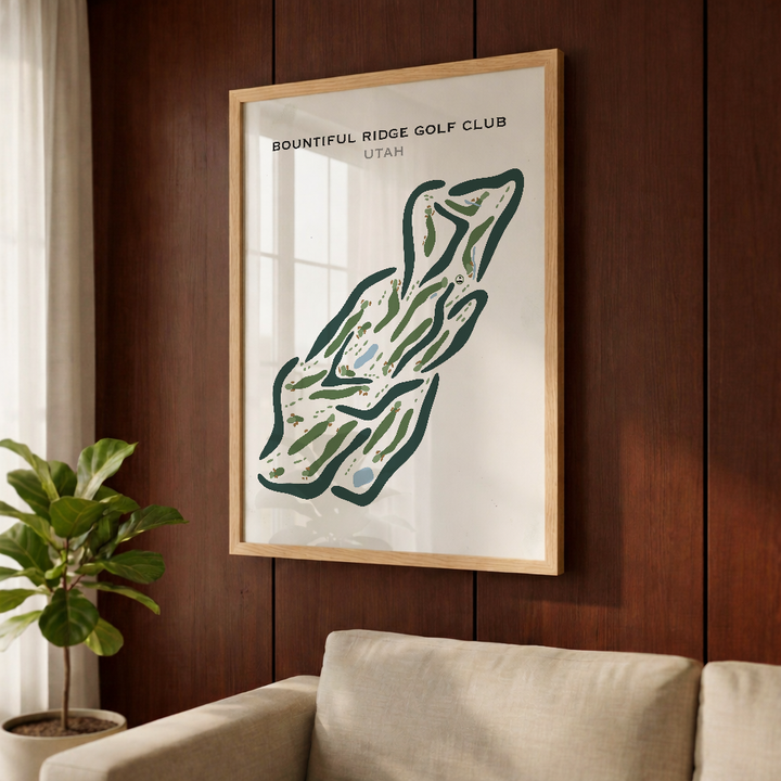 Bountiful Ridge Golf Course, Bountiful Utah - Printed Golf Courses