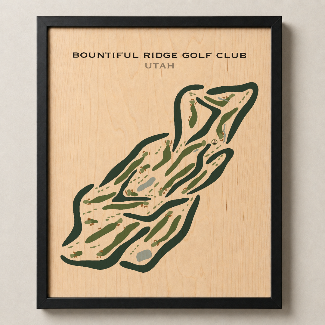 Bountiful Ridge Golf Course, Bountiful Utah - Printed Golf Courses