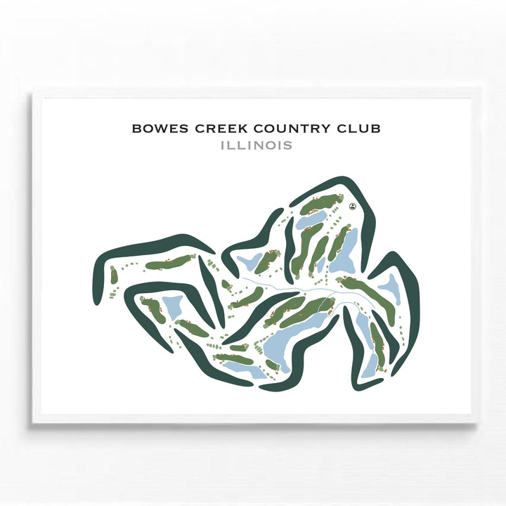 Bowes Creek Country Club, Illinois - Printed Golf Courses