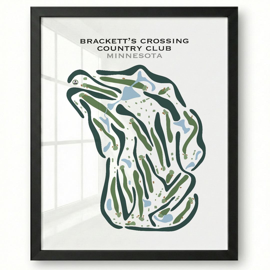 Brackett's Crossing Country Club, Minnesota - Printed Golf Courses