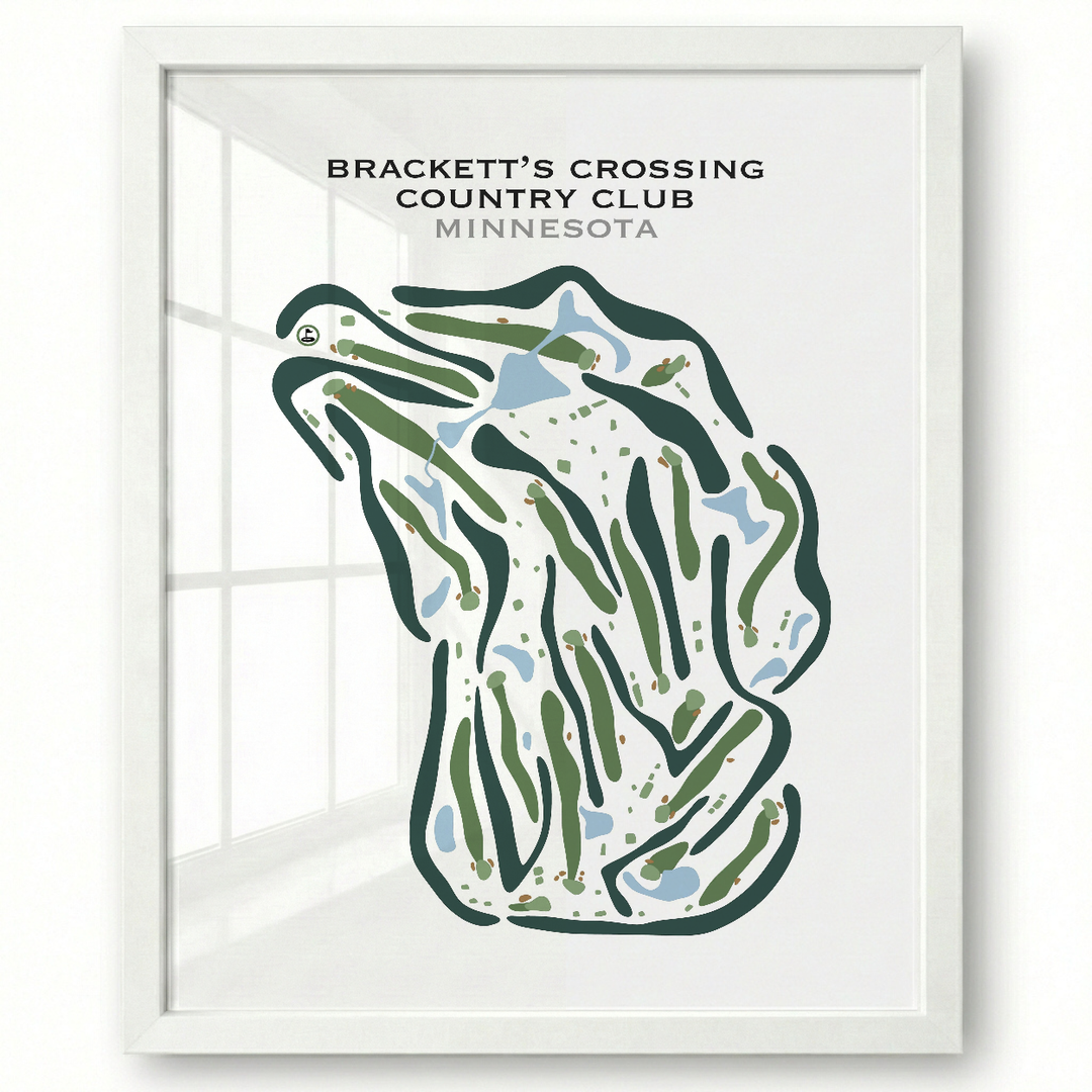 Brackett's Crossing Country Club, Minnesota - Printed Golf Courses