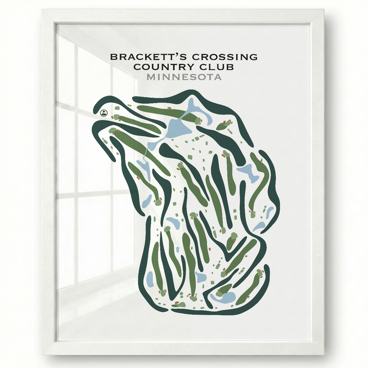 Brackett's Crossing Country Club, Minnesota - Printed Golf Courses