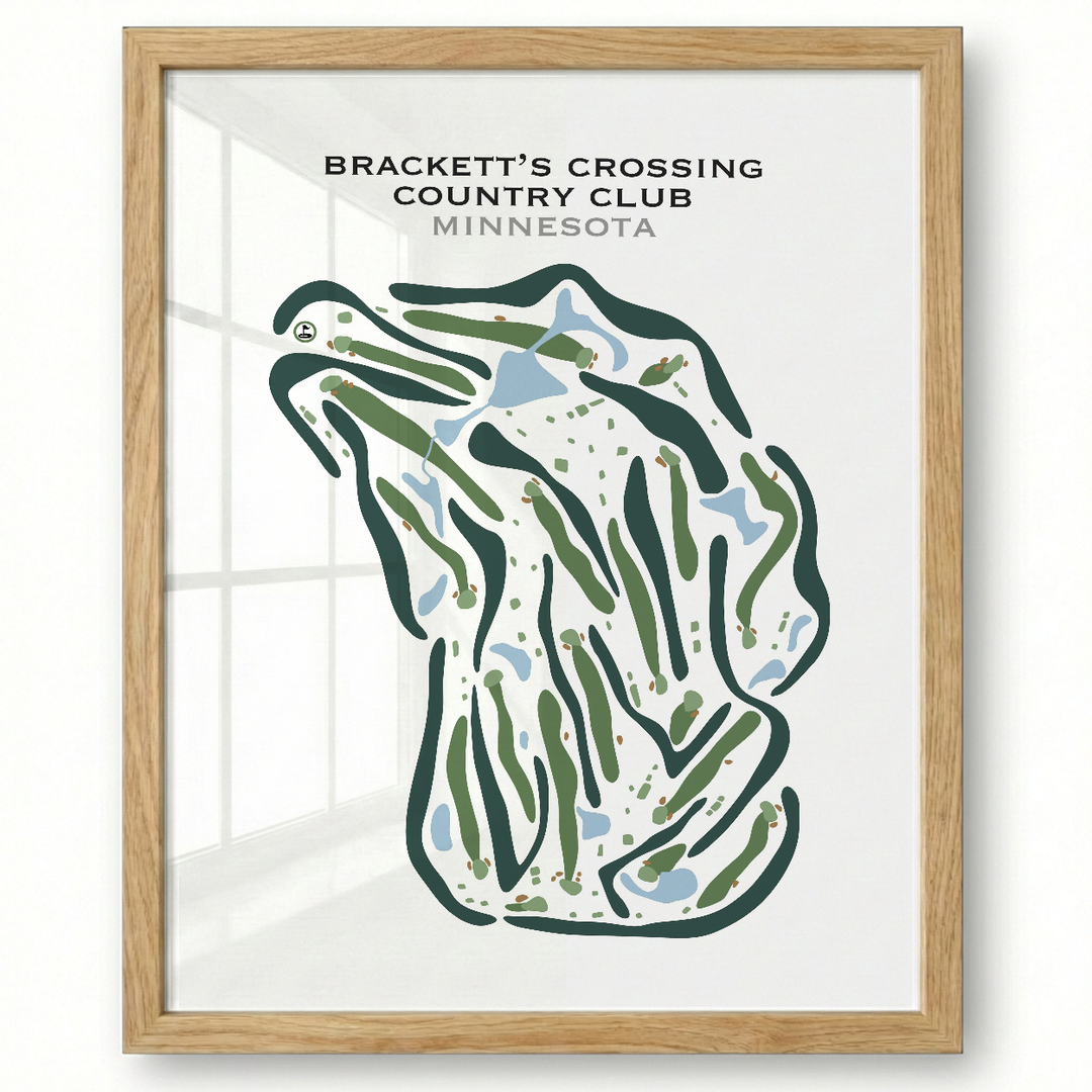 Brackett's Crossing Country Club, Minnesota - Printed Golf Courses