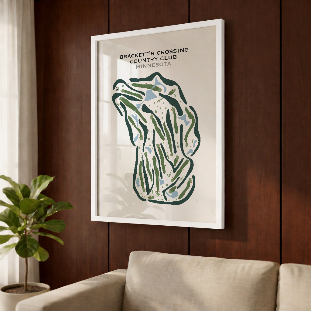 Brackett's Crossing Country Club, Minnesota - Printed Golf Courses