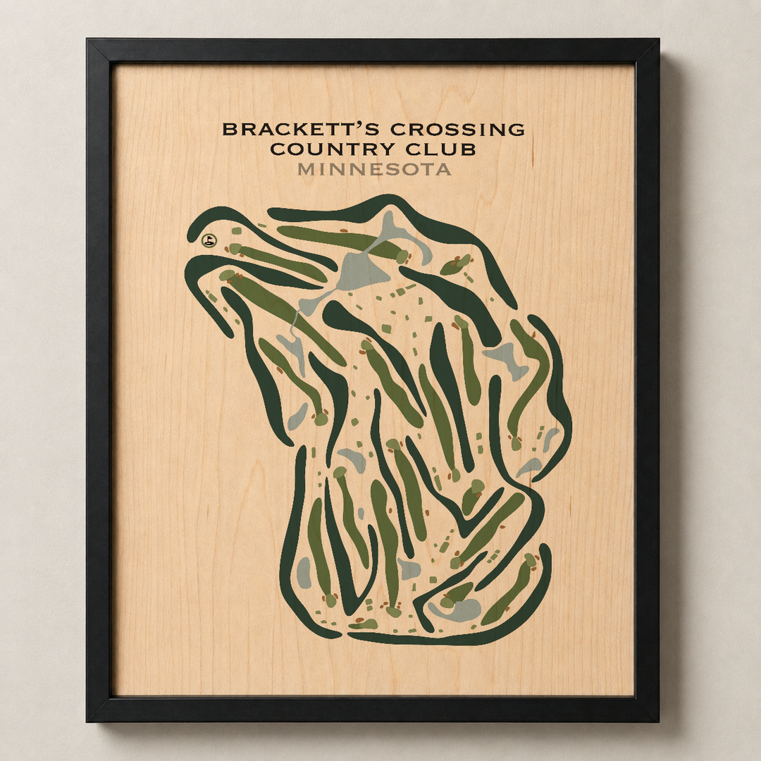 Brackett's Crossing Country Club, Minnesota - Printed Golf Courses