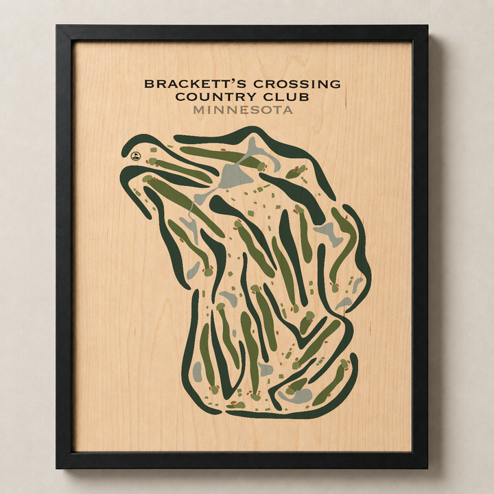 Brackett's Crossing Country Club, Minnesota - Printed Golf Courses