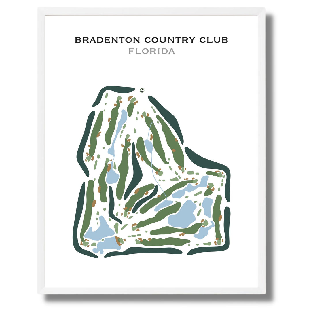 Bradenton Country Club, Florida - Printed Golf Course