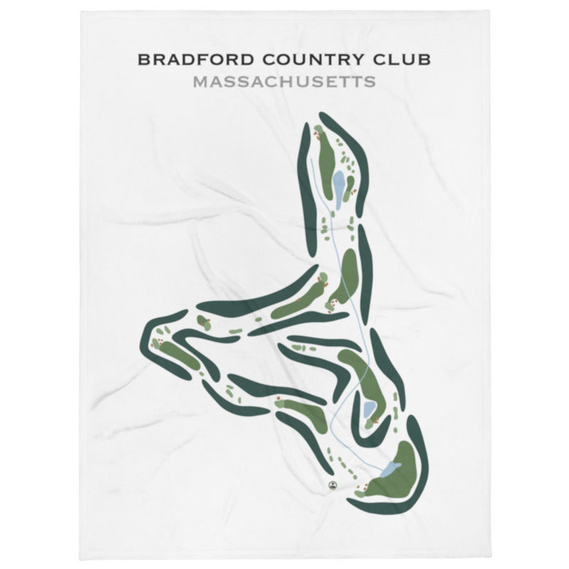 Bradford Country Club, Massachusetts - Printed Golf Course