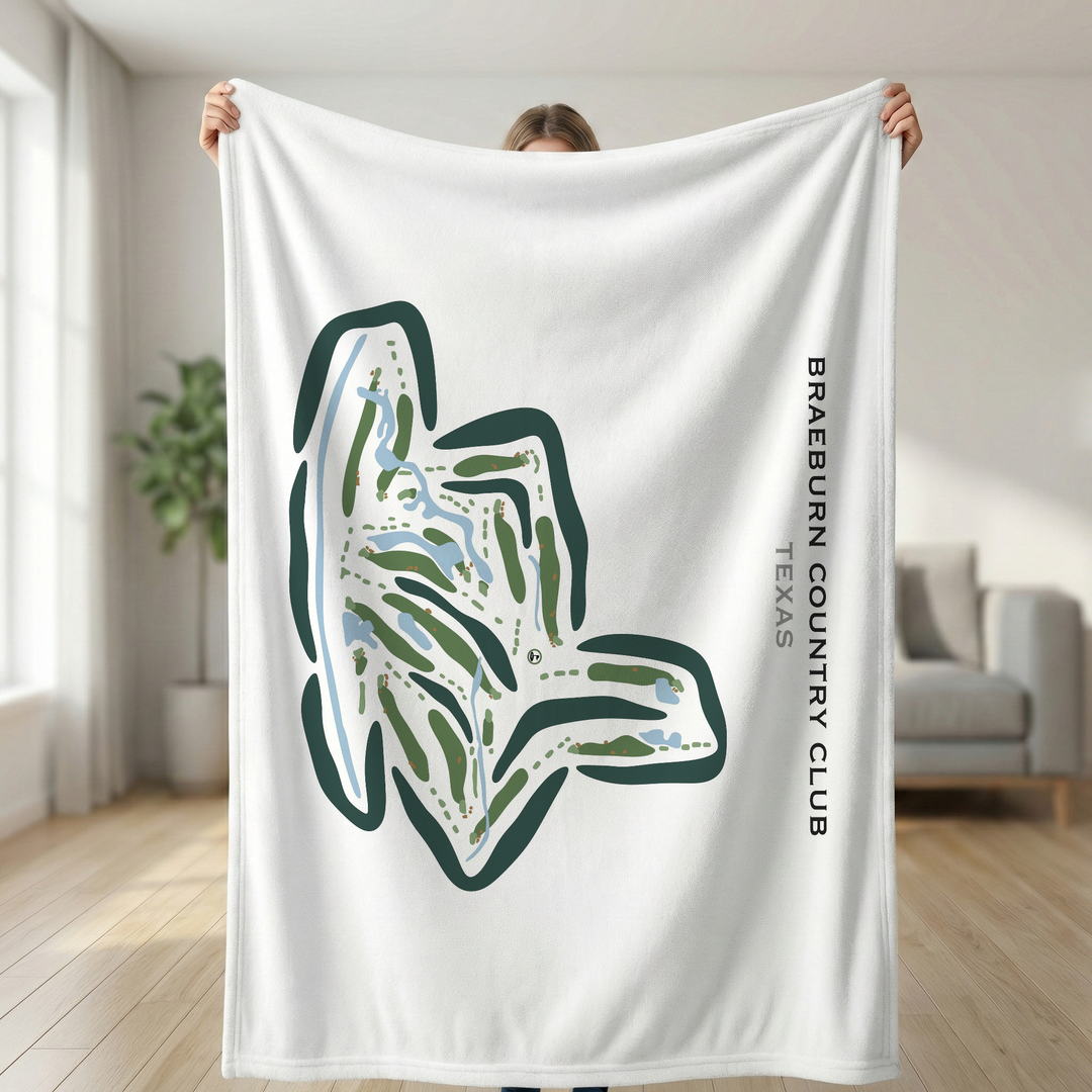 BraeBurn Country Club, Texas - Printed Golf Courses
