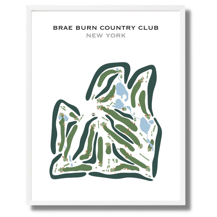 Brae Burn Country Club, New York - Printed Golf Courses