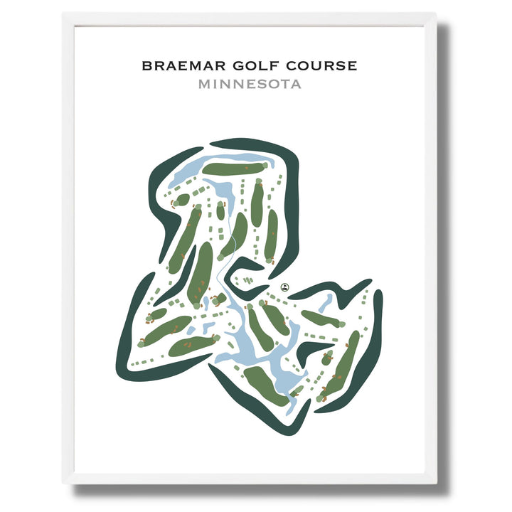 Braemar Golf Course, Minnesota - Printed Golf Courses