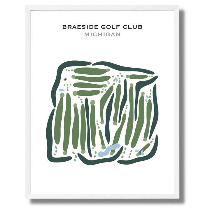 Braeside Golf Club, Michigan - Printed Golf Courses