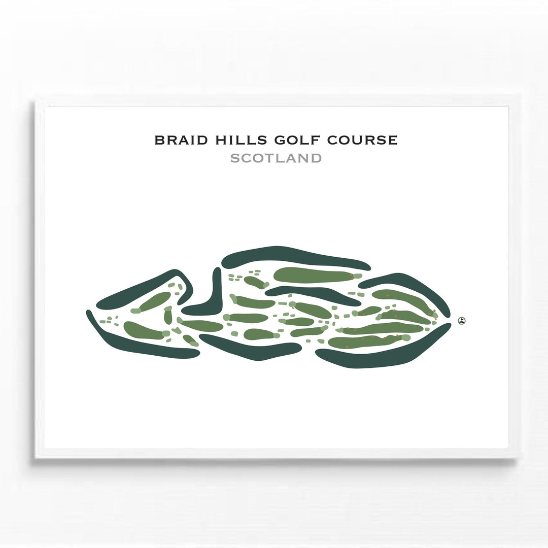 Braid Hills Golf Course, Scotland - Printed Golf Courses