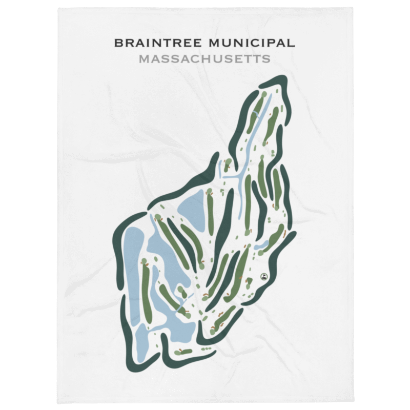 Braintree Municipal Golf Course, Massachusetts - Printed Golf Courses