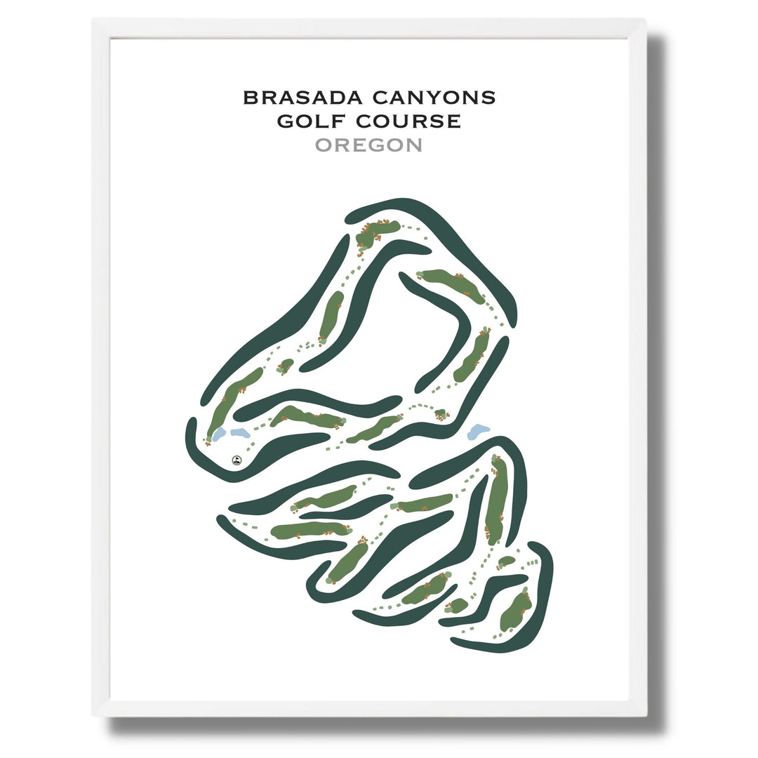 Brasada Canyons Golf Course, Oregon - Printed Golf Courses