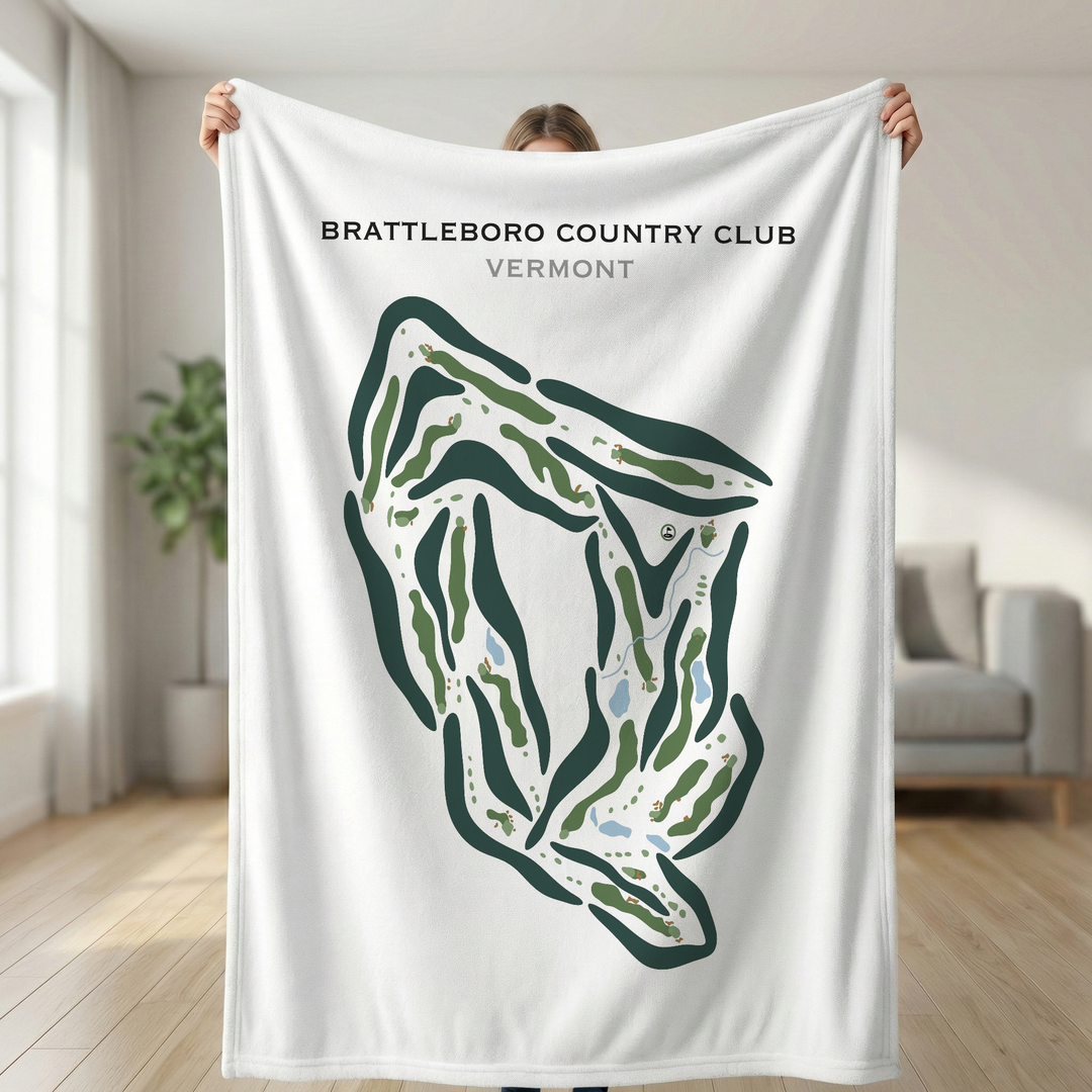 Brattleboro Country Club, Brattleboro, Vermont - Printed Golf Courses