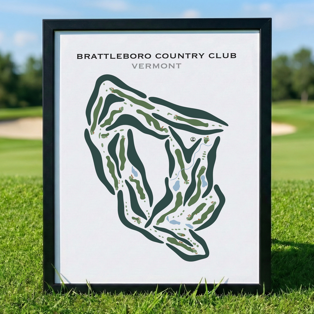 Brattleboro Country Club, Brattleboro, Vermont - Printed Golf Courses