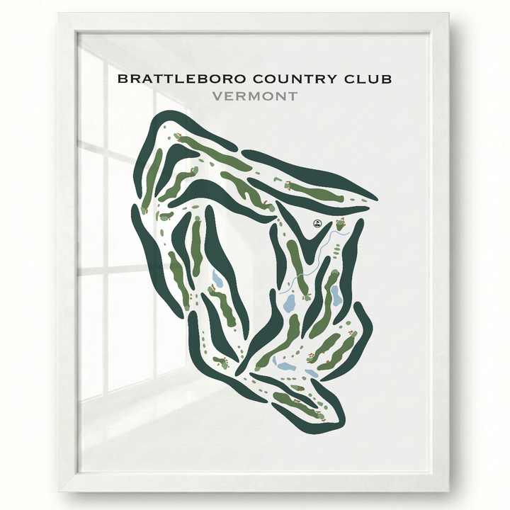 Brattleboro Country Club, Brattleboro, Vermont - Printed Golf Courses