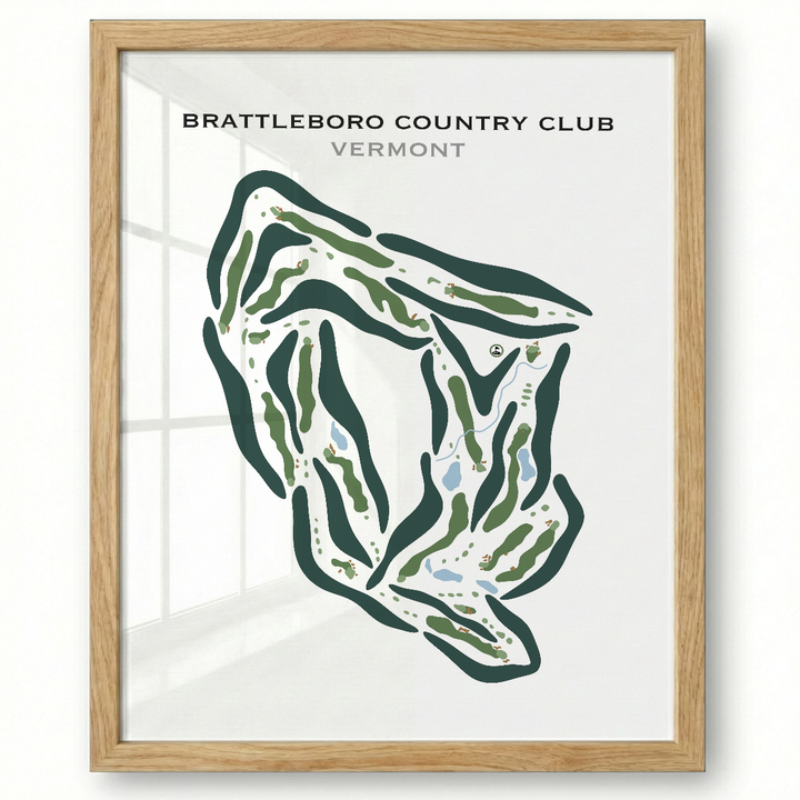 Brattleboro Country Club, Brattleboro, Vermont - Printed Golf Courses