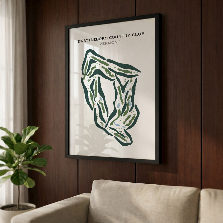Brattleboro Country Club, Brattleboro, Vermont - Printed Golf Courses