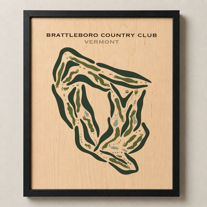 Brattleboro Country Club, Brattleboro, Vermont - Printed Golf Courses