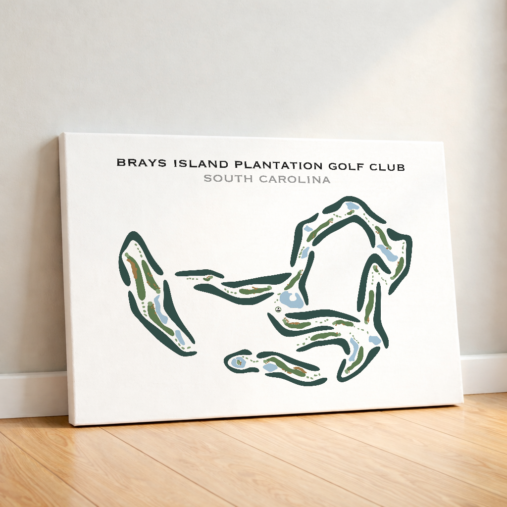 Brays Island Plantation & Golf Club, South Carolina - Printed Golf Course